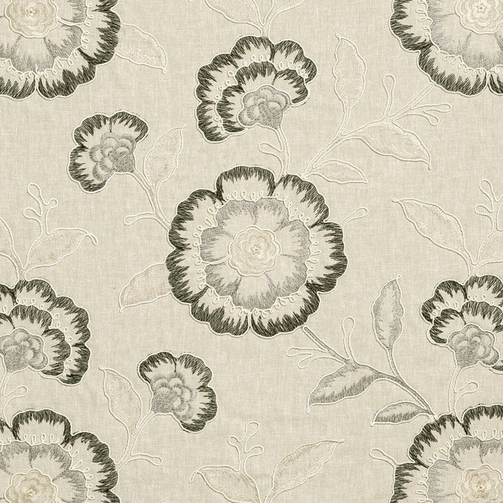 Richmond Charcoal by Clarke And Clarke Designer Fabric CLARKE & CLARKE RICHMOND POLYESTER - 52%;COTTON - 48% India - Horizontal: 16.93 and Vertical: 18.9 54 - Swanky Fabrics -