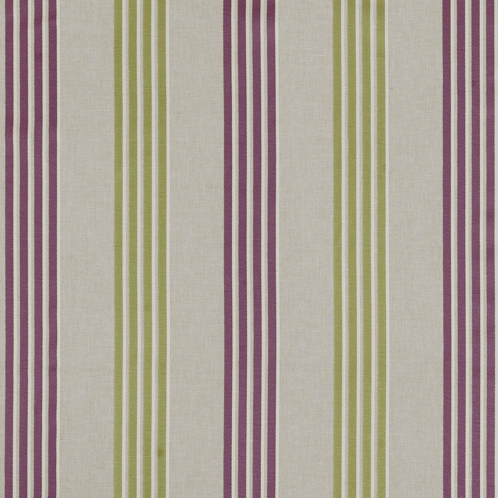 Wensley Violet/Citrus by Clarke And Clarke Designer Fabric CLARKE & CLARKE RICHMOND POLYESTER - 77%;COTTON - 23% India MEDIUM Horizontal: 9.33 and Vertical: 0 54 - Swanky Fabrics -