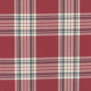 Glenmore Red by Clarke And Clarke Fabric
