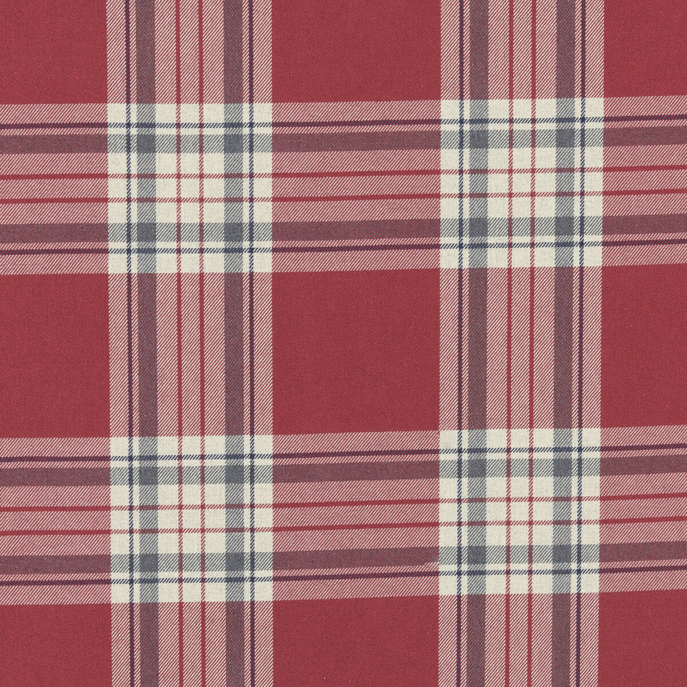 Glenmore Red by Clarke And Clarke Fabric Clarke And Clarke Fabric Glenmore RedFabric CLARKE & CLARKE GLENMORE COTTON - 50%;POLYESTER - 50% Turkey </p><p>Repeat: H: , V: 54.375 - Fabric Carolina -