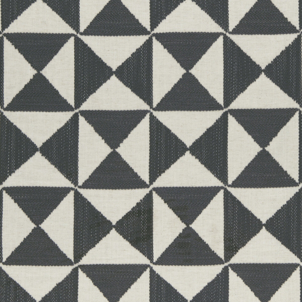 Adisa Charcoal by Clarke And Clarke Designer Fabric CLARKE & CLARKE AMARA VISCOSE - 70%;LINEN - 30% India Horizontal: 8.86 and Vertical: 9.25 55 - Swanky Fabrics -