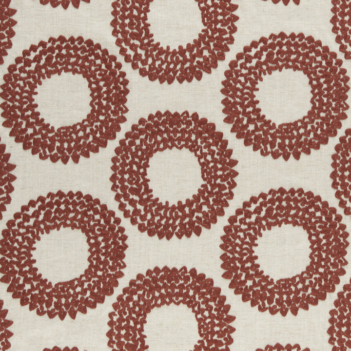 Dashiki Cinnabar by Clarke And Clarke Fabric CLARKE & CLARKE AMARA COTTON - 100% India - Horizontal: 12.87 and Vertical: 9.21 55 - Fabric Carolina -