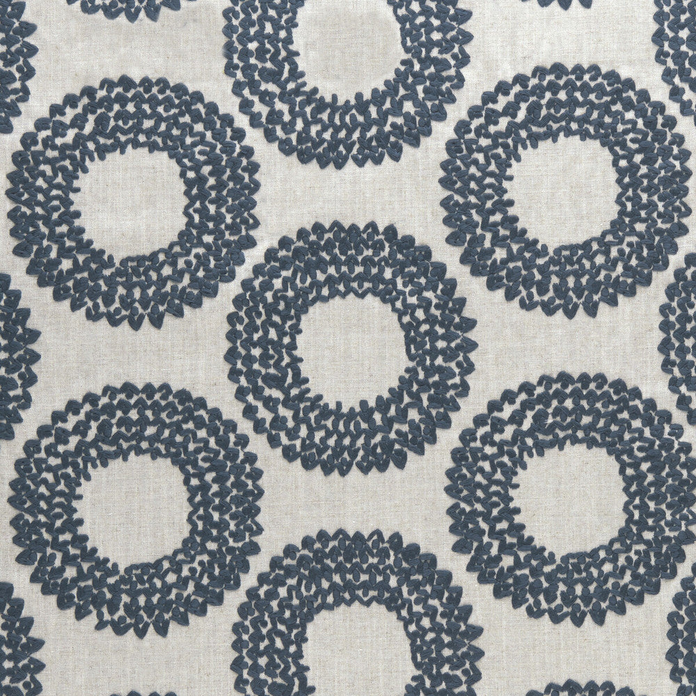 Dashiki Indigo by Clarke And Clarke Fabric CLARKE & CLARKE AMARA COTTON - 100% India Horizontal: 12.87 and Vertical: 9.21 55 - Fabric Carolina -