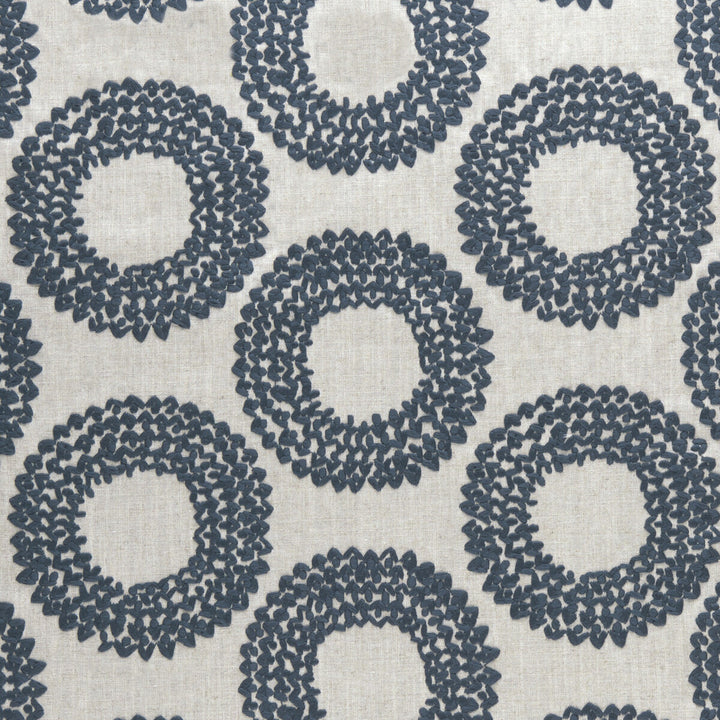 Dashiki Indigo by Clarke And Clarke Fabric CLARKE & CLARKE AMARA COTTON - 100% India - Horizontal: 12.87 and Vertical: 9.21 55 - Fabric Carolina -