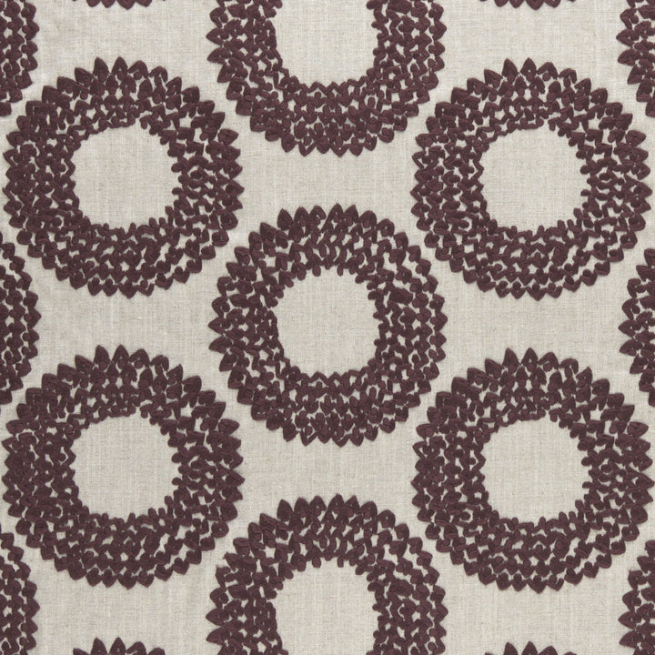 Dashiki Plum by Clarke And Clarke Fabric CLARKE & CLARKE AMARA COTTON - 100% India - Horizontal: 12.87 and Vertical: 9.21 55 - Fabric Carolina -