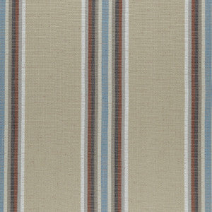 Imani Cinnabar/Aqua by Clarke And Clarke Fabric