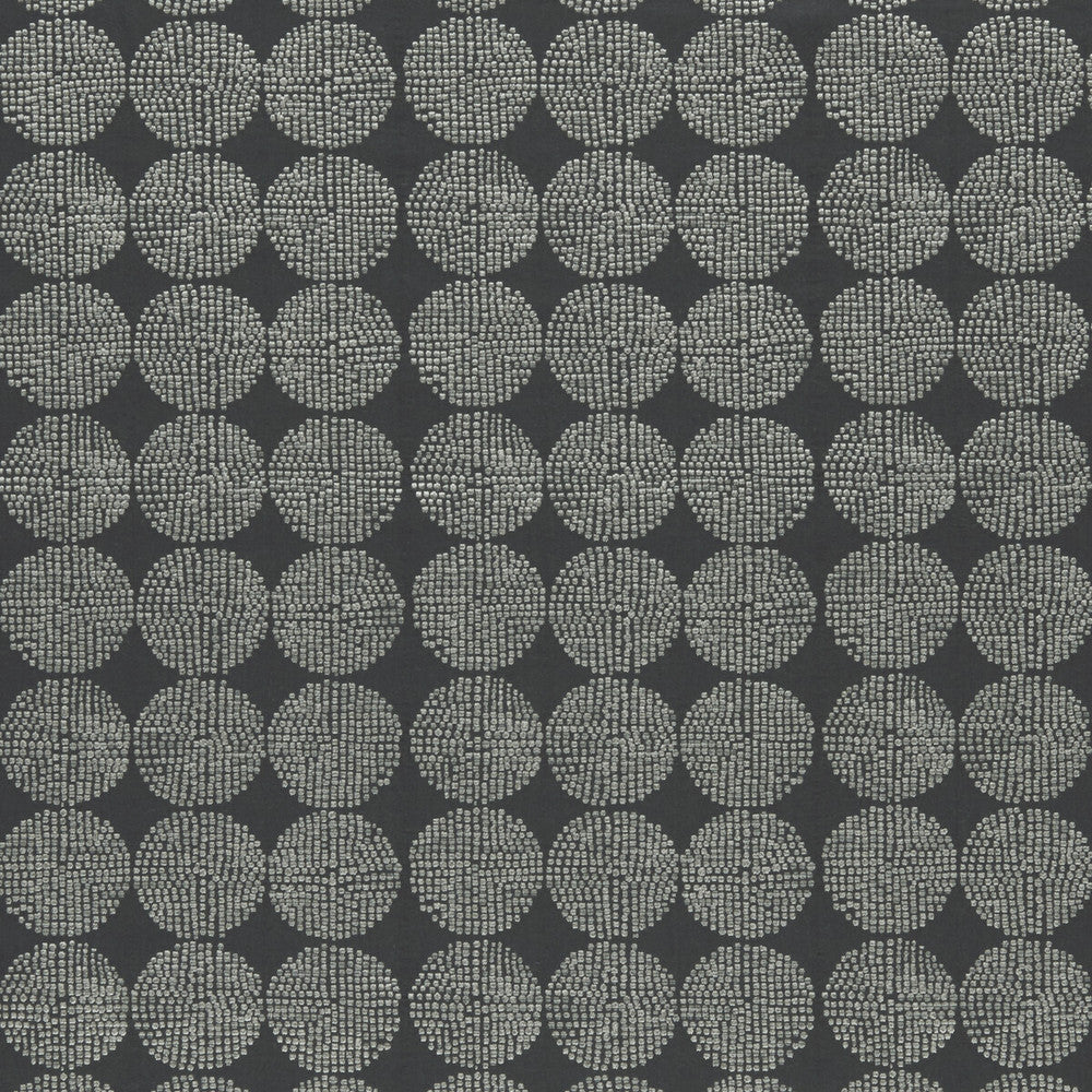 Kiko Charcoal by Clarke And Clarke Fabric CLARKE & CLARKE AMARA VISCOSE - 63%;COTTON - 24%;POLYESTER - 13% India - Horizontal: 7.05 and Vertical: 4.41 55 - Fabric Carolina -