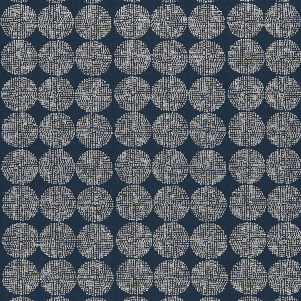 Kiko Indigo by Clarke And Clarke Fabric CLARKE & CLARKE AMARA VISCOSE - 63%;COTTON - 24%;POLYESTER - 13% India Horizontal: 7.05 and Vertical: 4.41 55 - Fabric Carolina -
