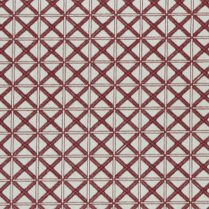 Makenzi Red by Clarke And Clarke Fabric