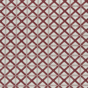 Makenzi Red by Clarke And Clarke Fabric