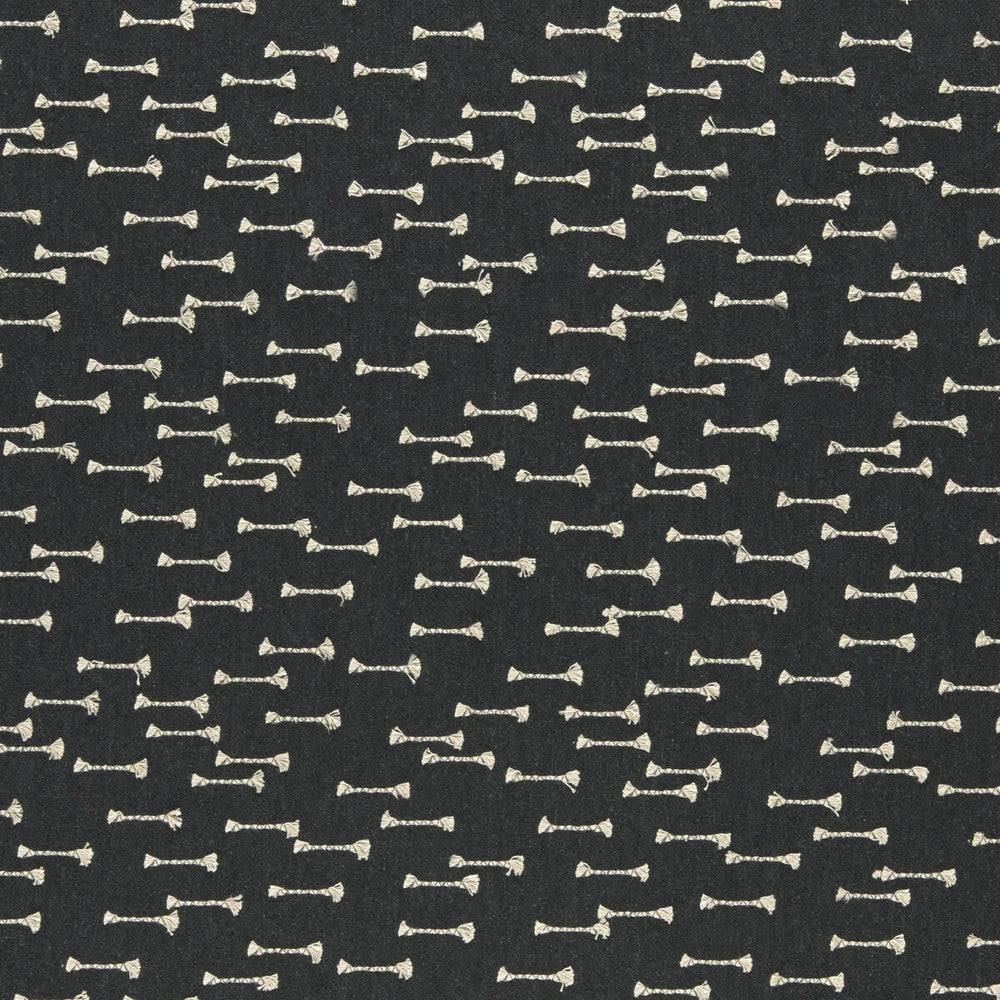 Nala Charcoal by Clarke And Clarke Fabric CLARKE & CLARKE AMARA COTTON - 25%;LINEN - 25%;POLYESTER - 25%;VISCOSE - 25% India Horizontal: 8.86 and Vertical: 6.22 55 - Fabric Carolina -