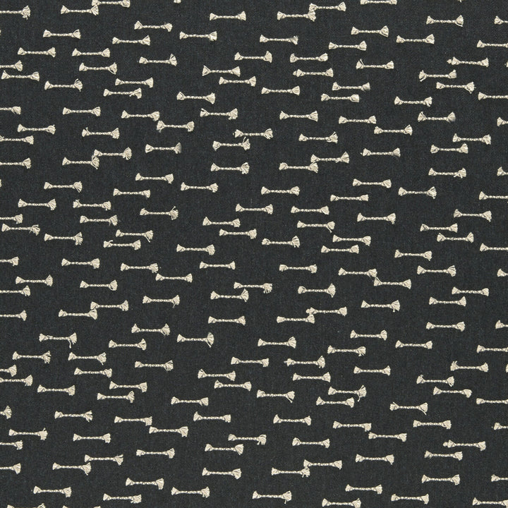 Nala Charcoal by Clarke And Clarke Fabric CLARKE & CLARKE AMARA COTTON - 25%;LINEN - 25%;POLYESTER - 25%;VISCOSE - 25% India - Horizontal: 8.86 and Vertical: 6.22 55 - Fabric Carolina -