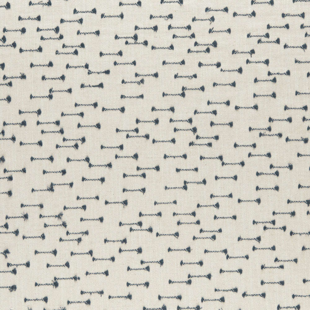 Nala Indigo by Clarke And Clarke Designer Fabric CLARKE & CLARKE AMARA COTTON - 25%;LINEN - 25%;POLYESTER - 25%;VISCOSE - 25% India Horizontal: 8.86 and Vertical: 6.22 55 - Swanky Fabrics -