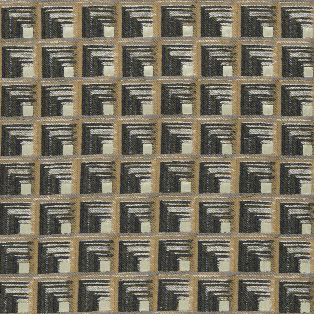 Oni Charcoal/Cinnamon by Clarke And Clarke Fabric CLARKE & CLARKE AMARA VISCOSE - 70%;COTTON - 15%;POLYESTER - 15% India Horizontal: 4.65 and Vertical: 4.45 55 - Fabric Carolina -
