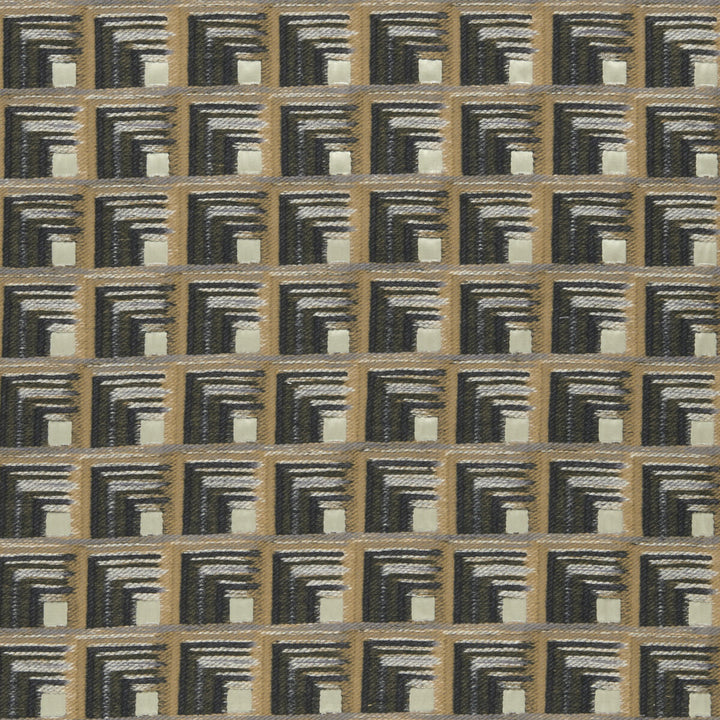 Oni Charcoal/Cinnamon by Clarke And Clarke Fabric CLARKE & CLARKE AMARA VISCOSE - 70%;COTTON - 15%;POLYESTER - 15% India Horizontal: 4.65 and Vertical: 4.45 55 - Fabric Carolina -