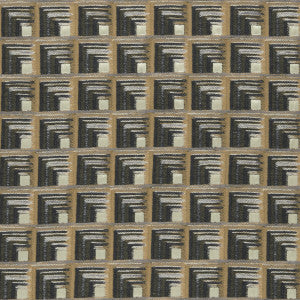 Oni Charcoal/Cinnamon by Clarke And Clarke Fabric