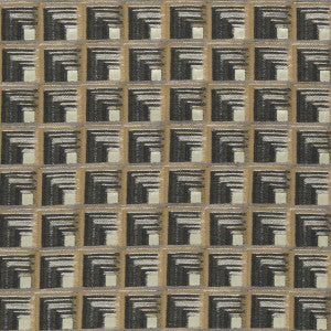 Oni Charcoal/Cinnamon by Clarke And Clarke Fabric