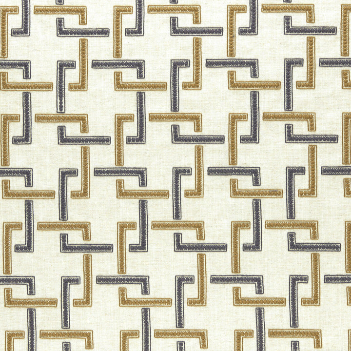 Sekai Charcoal/Cinnamon by Clarke And Clarke Designer Fabric CLARKE & CLARKE AMARA VISCOSE - 70%;LINEN - 30% India Horizontal: 6.57 and Vertical: 6.22 55 - Swanky Fabrics -
