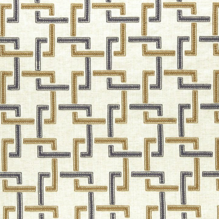 Sekai Charcoal/Cinnamon by Clarke And Clarke Fabric CLARKE & CLARKE AMARA VISCOSE - 70%;LINEN - 30% India Horizontal: 6.57 and Vertical: 6.22 55 - Fabric Carolina -