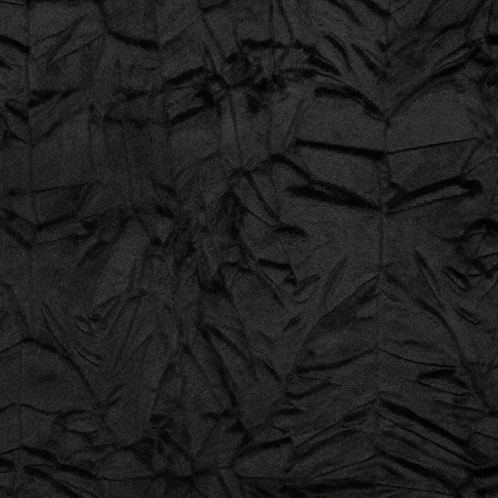Sylvana Jet by Clarke And Clarke Designer Fabric CLARKE & CLARKE LUSTRO POLYESTER - 100% China HEAVY Horizontal: 0 and Vertical: 0 55 - Swanky Fabrics -