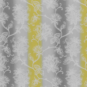 Raphael Charcoal/Chartreuse by Clarke And Clarke Fabric