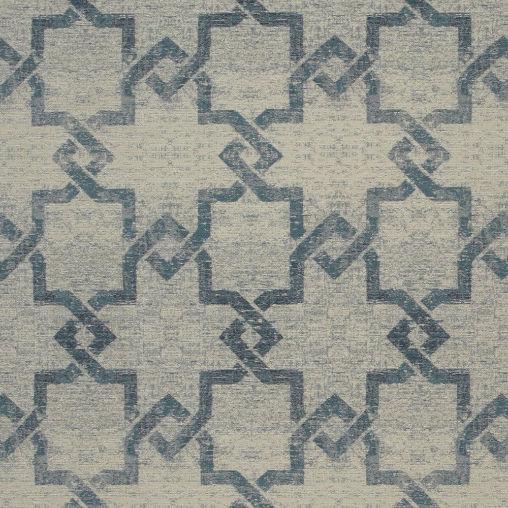 Manolo Teal by Clarke And Clarke Fabric CLARKE & CLARKE CIPRIANI POLYESTER - 97%;COTTON - 3% India MEDIUM Horizontal: 13.62 and Vertical: 13.98 54 - Fabric Carolina -
