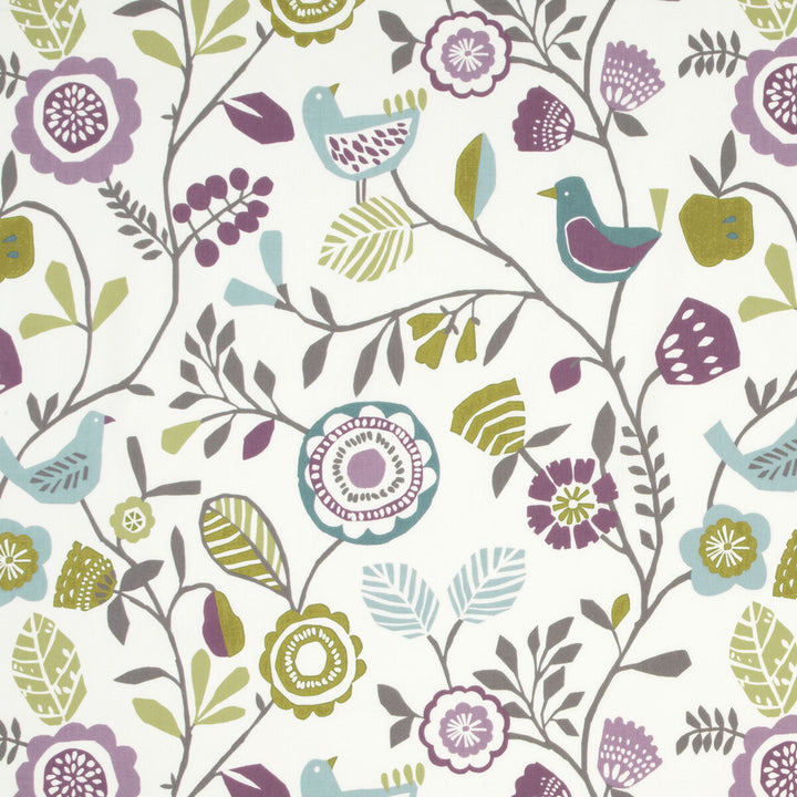 Folki Heather/Olive by Clarke And Clarke Fabric CLARKE & CLARKE WILDERNESS COTTON - 100% United Kingdom MEDIUM Horizontal: 26.97 and Vertical: 25.2 54 - Fabric Carolina -