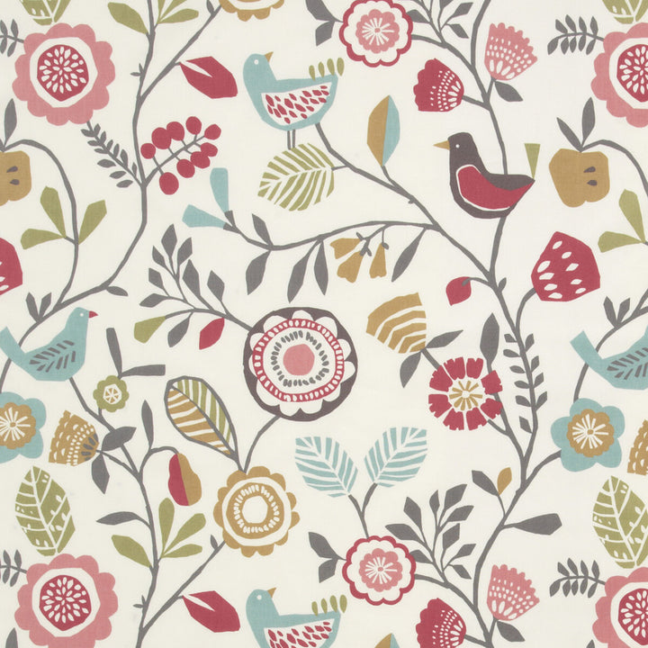Folki Pastel by Clarke And Clarke Fabric CLARKE & CLARKE WILDERNESS COTTON - 100% United Kingdom MEDIUM Horizontal: 26.97 and Vertical: 25.2 54 - Fabric Carolina -