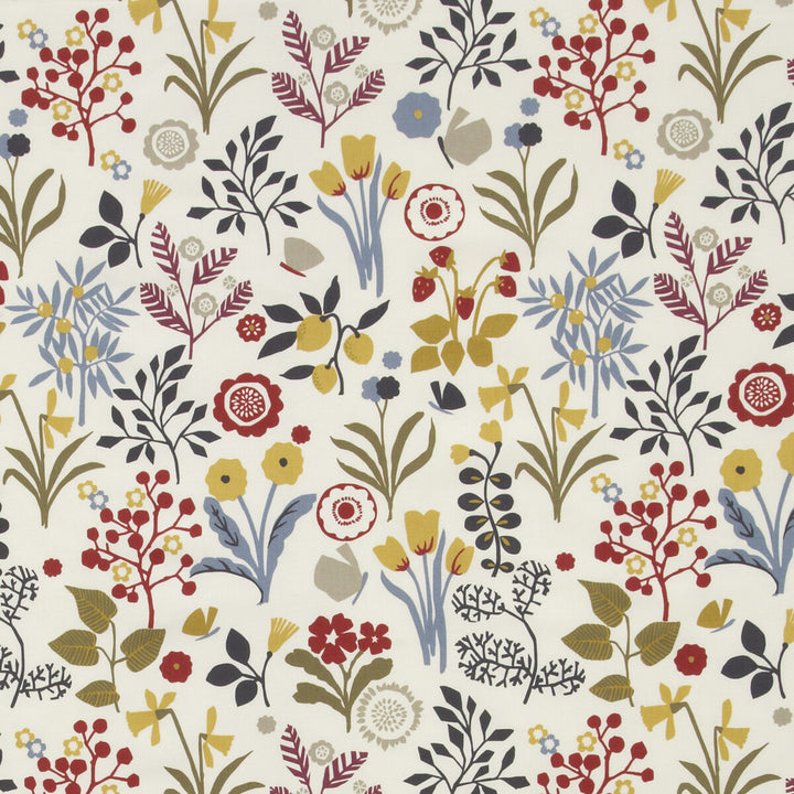 Frida Indigo/Cranberry by Clarke And Clarke Fabric Clarke And Clarke Fabric Frida Indigo/CranberryFabric CLARKE & CLARKE WILDERNESS COTTON - 100% United Kingdom </p><p>Repeat: H: 17.99, V: 25.2 54 - Fabric Carolina -