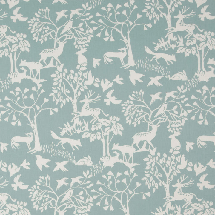 Vilda Ice Blue by Clarke And Clarke Fabric CLARKE & CLARKE WILDERNESS COTTON - 100% United Kingdom MEDIUM Horizontal: 26.97 and Vertical: 25.2 54 - Fabric Carolina -