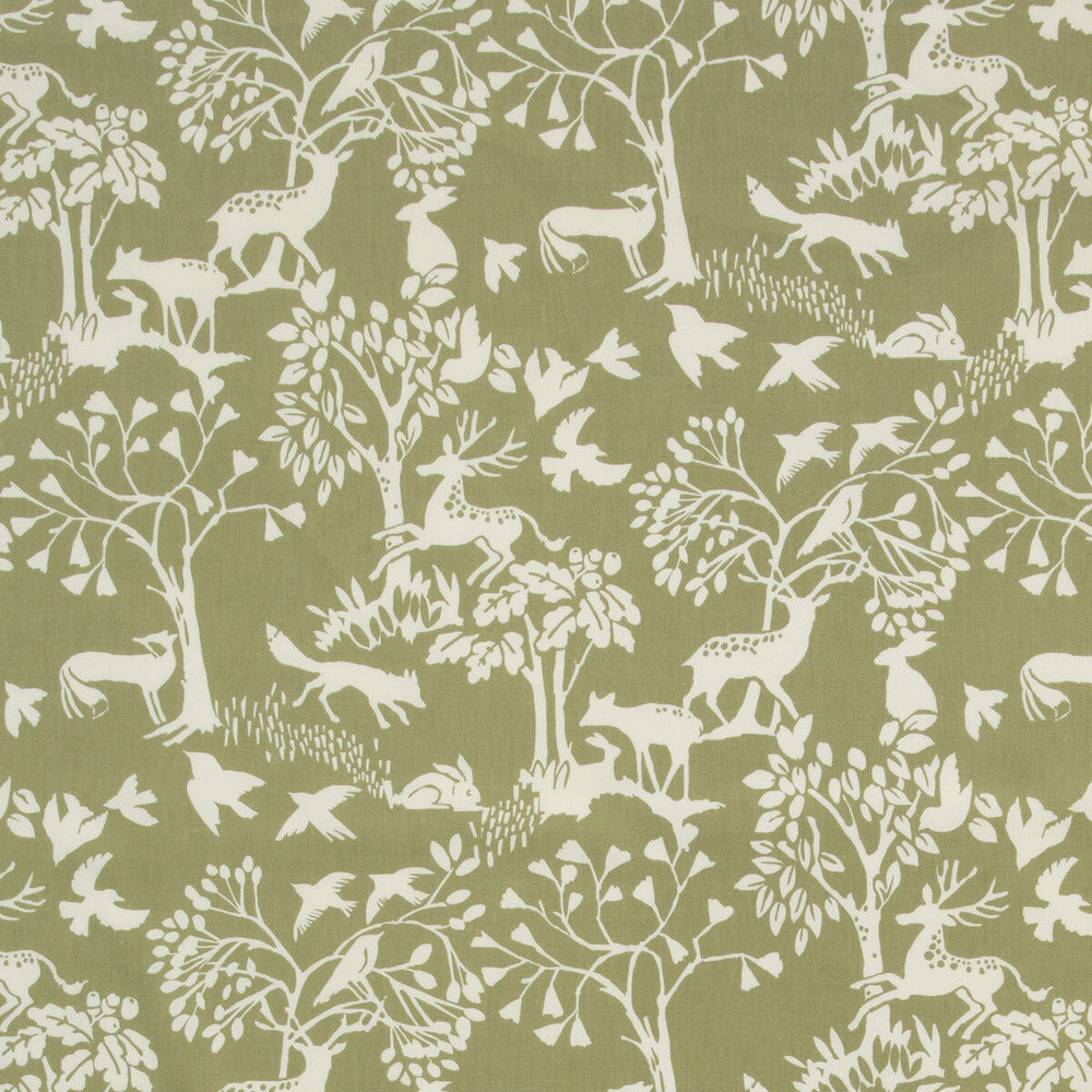 Vilda Sage by Clarke And Clarke Fabric Clarke And Clarke Fabric Vilda SageFabric CLARKE & CLARKE WILDERNESS COTTON - 100% United Kingdom </p><p>Repeat: H: 26.97, V: 25.2 54 - Fabric Carolina -