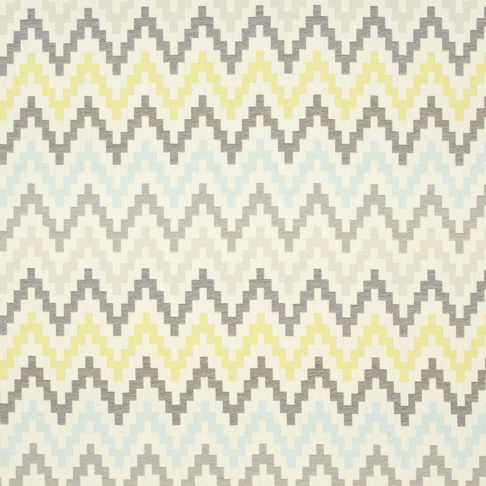 Klaudia Chartreuse/Charcoal by Clarke And Clarke Fabric CLARKE & CLARKE WILDERNESS POLYESTER - 75%;COTTON - 25% India - Horizontal: 3.35 and Vertical: 14.57 51 - Fabric Carolina -