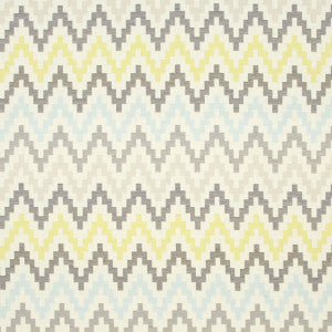 Klaudia Chartreuse/Charcoal by Clarke And Clarke Fabric