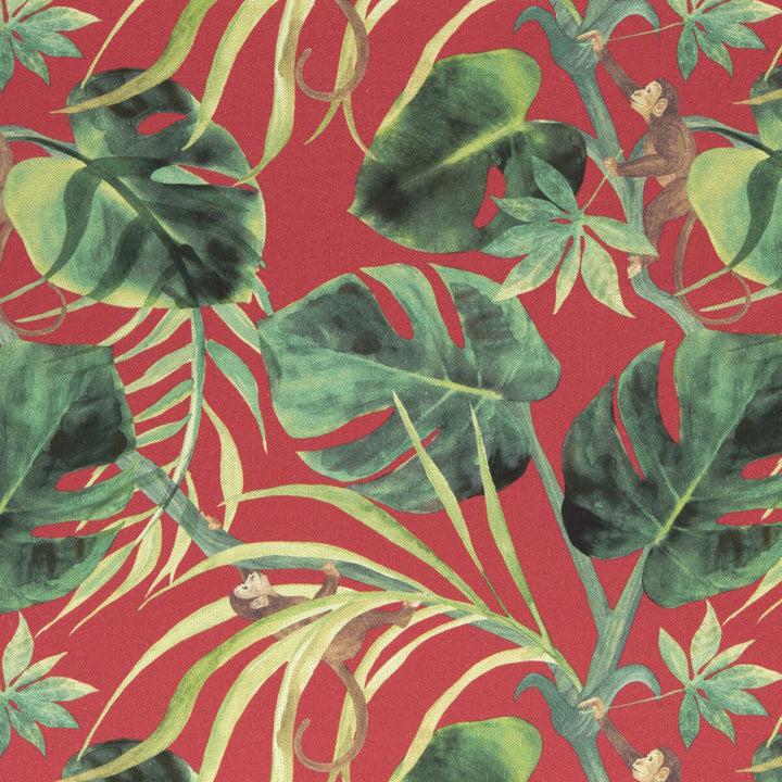 Monkey Business Rouge by Clarke And Clarke Fabric Clarke And Clarke Fabric Monkey Business RougeFabric CLARKE & CLARKE COLONY COTTON - 60%;LINEN - 40% Spain </p><p>Repeat: H: 17.99, V: 17.52 54 - Fabric Carolina -