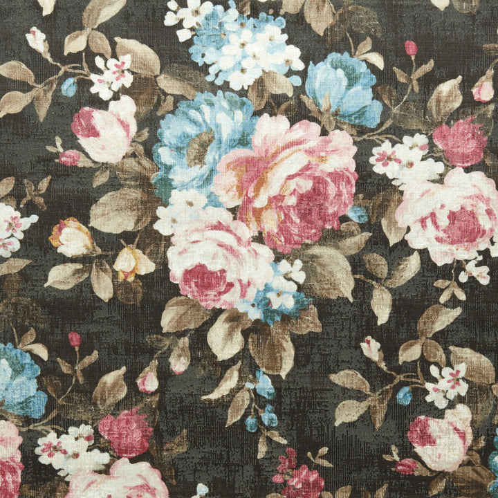 Emeline Charcoal by Clarke And Clarke Fabric CLARKE & CLARKE COLONY COTTON - 57.7%;VISCOSE - 42.3% Spain HEAVY Horizontal: 27.56 and Vertical: 25.2 54 - Fabric Carolina -
