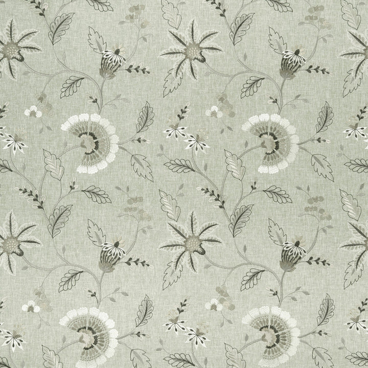 Delamere Natural by Clarke And Clarke Fabric CLARKE & CLARKE HALCYON POLYESTER - 52%;COTTON - 48% India - Horizontal: 17.05 and Vertical: 18.9 54 - Fabric Carolina -