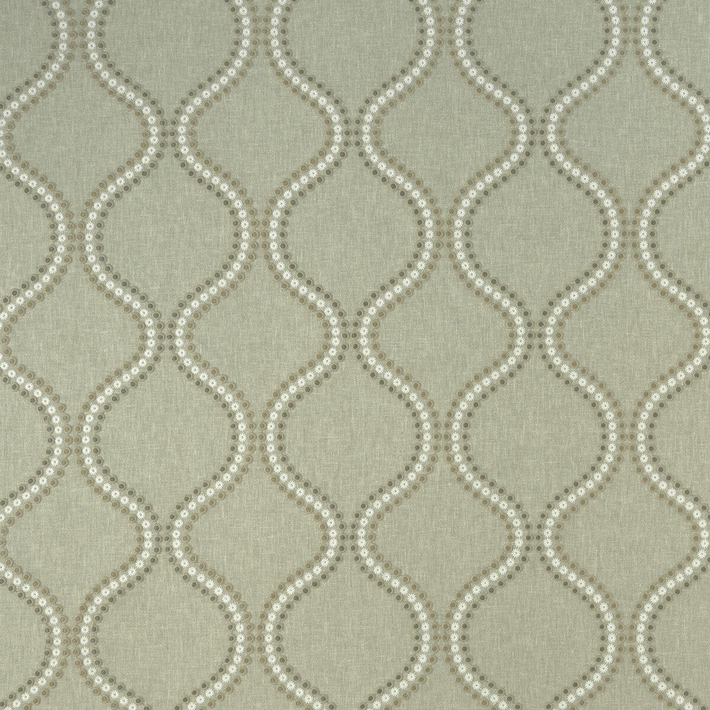 Layton Dove by Clarke And Clarke Designer Fabric CLARKE & CLARKE HALCYON POLYESTER - 52%;COTTON - 48% India Horizontal: 8.5 and Vertical: 9.45 54 - Swanky Fabrics -