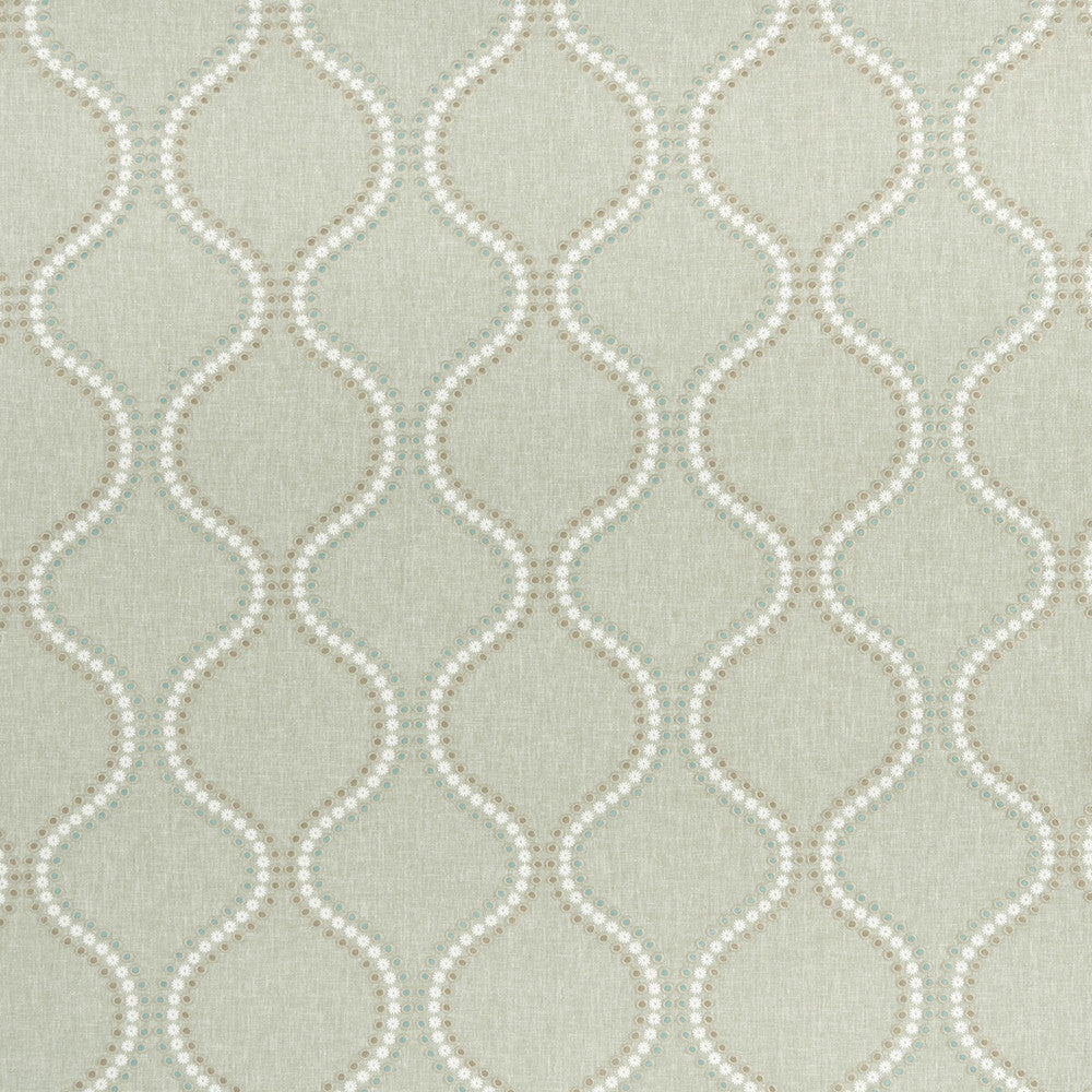 Layton Duckegg by Clarke And Clarke Fabric CLARKE & CLARKE HALCYON POLYESTER - 52%;COTTON - 48% India Horizontal: 8.5 and Vertical: 9.45 54 - Fabric Carolina -