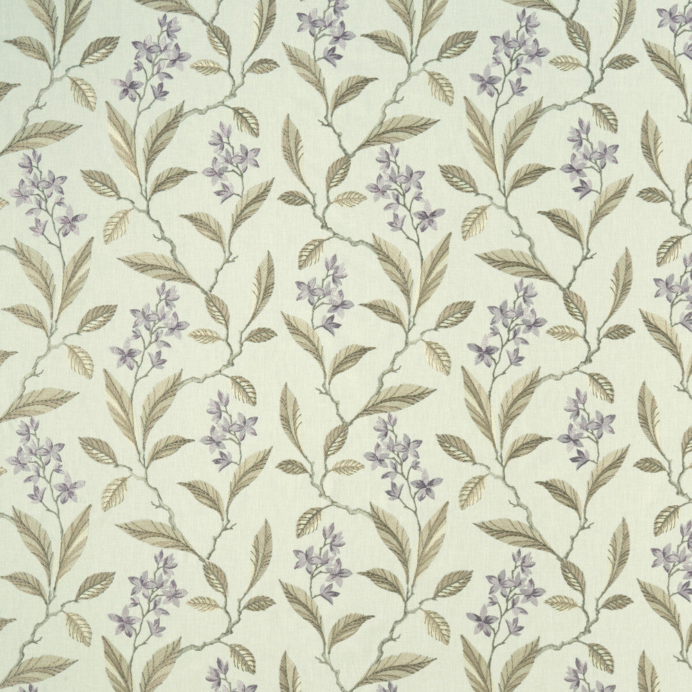 Melrose Heather by Clarke And Clarke Fabric CLARKE & CLARKE HALCYON POLYESTER - 52%;COTTON - 48% India Horizontal: 17.32 and Vertical: 12.8 54 - Fabric Carolina -