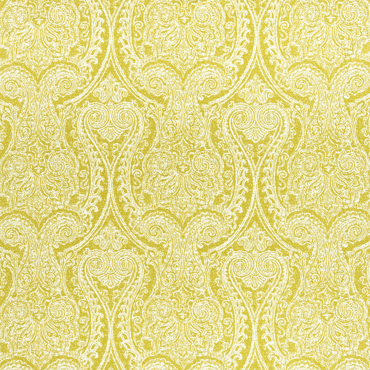 Pastiche Chartreuse by Clarke And Clarke Fabric CLARKE & CLARKE HALCYON COTTON - 56%;POLYESTER - 44% India HEAVY Horizontal: 13.78 and Vertical: 13.98 54 - Fabric Carolina -