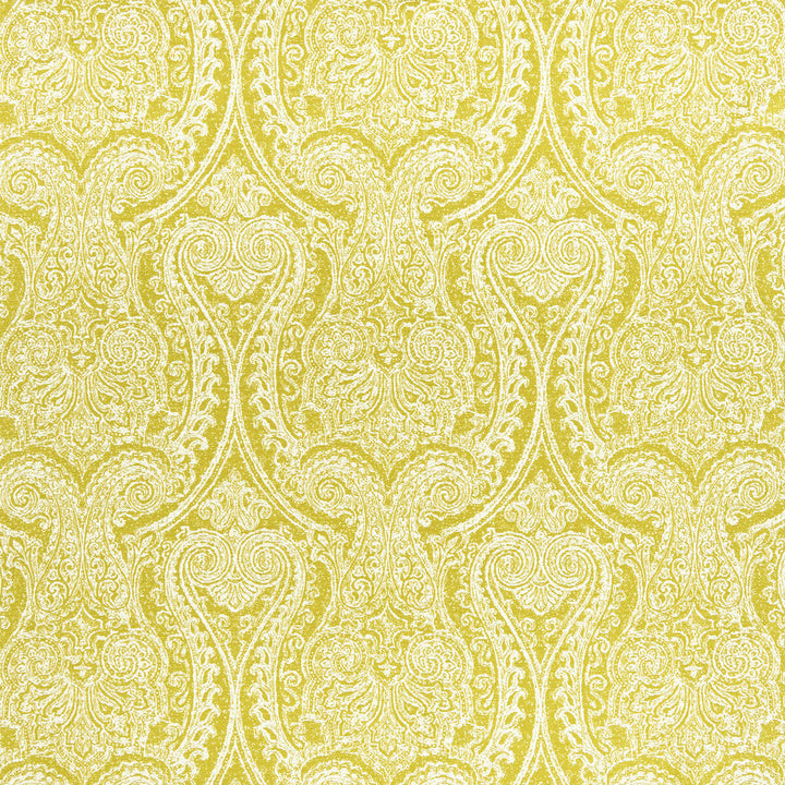 Pastiche Chartreuse by Clarke And Clarke Designer Fabric CLARKE & CLARKE HALCYON COTTON - 56%;POLYESTER - 44% India HEAVY Horizontal: 13.78 and Vertical: 13.98 54 - Swanky Fabrics -