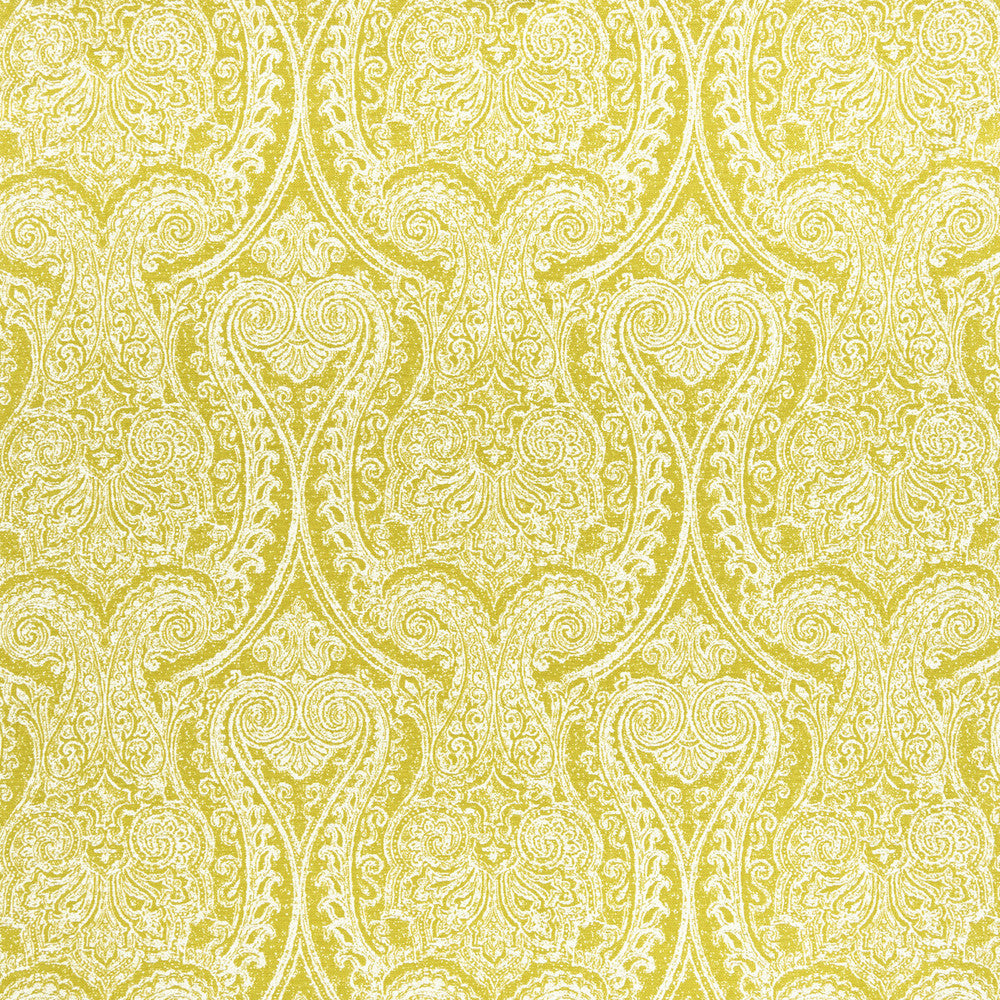 Pastiche Chartreuse by Clarke And Clarke Fabric CLARKE & CLARKE HALCYON COTTON - 56%;POLYESTER - 44% India HEAVY Horizontal: 13.78 and Vertical: 13.98 54 - Fabric Carolina -