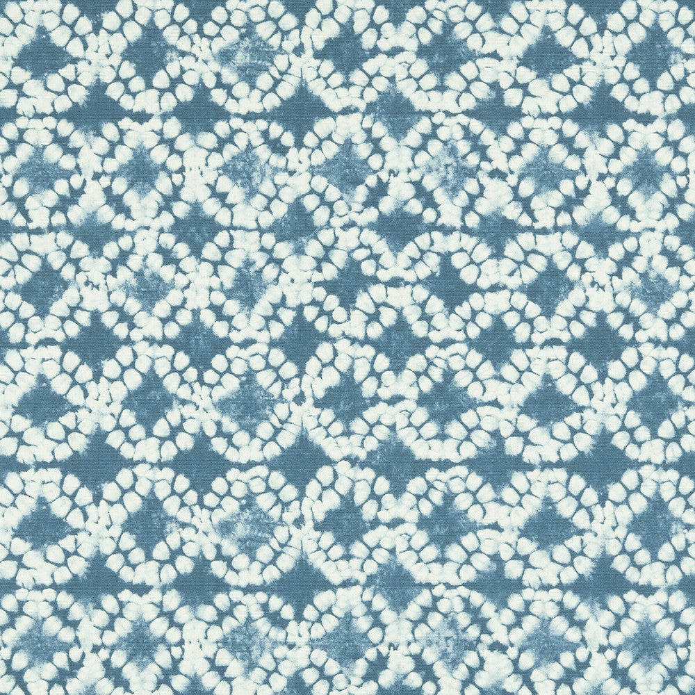 Batik Aqua by Clarke And Clarke Fabric CLARKE & CLARKE BATIK COTTON - 100% United Kingdom MEDIUM Horizontal: 13.39 and Vertical: 12.6 54 - Fabric Carolina -