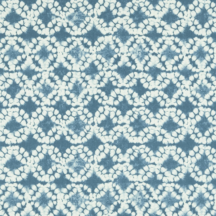 Batik Aqua by Clarke And Clarke Fabric CLARKE & CLARKE BATIK COTTON - 100% United Kingdom MEDIUM Horizontal: 13.39 and Vertical: 12.6 54 - Fabric Carolina -