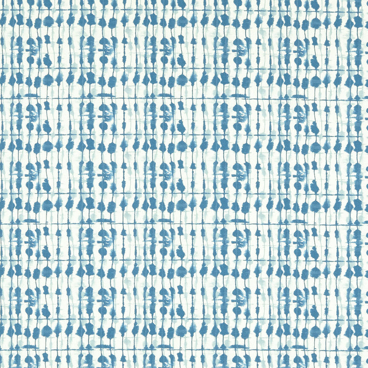 Kediri Aqua by Clarke And Clarke Fabric CLARKE & CLARKE BATIK COTTON - 100% United Kingdom MEDIUM Horizontal: 6.69 and Vertical: 6.3 54 - Fabric Carolina -