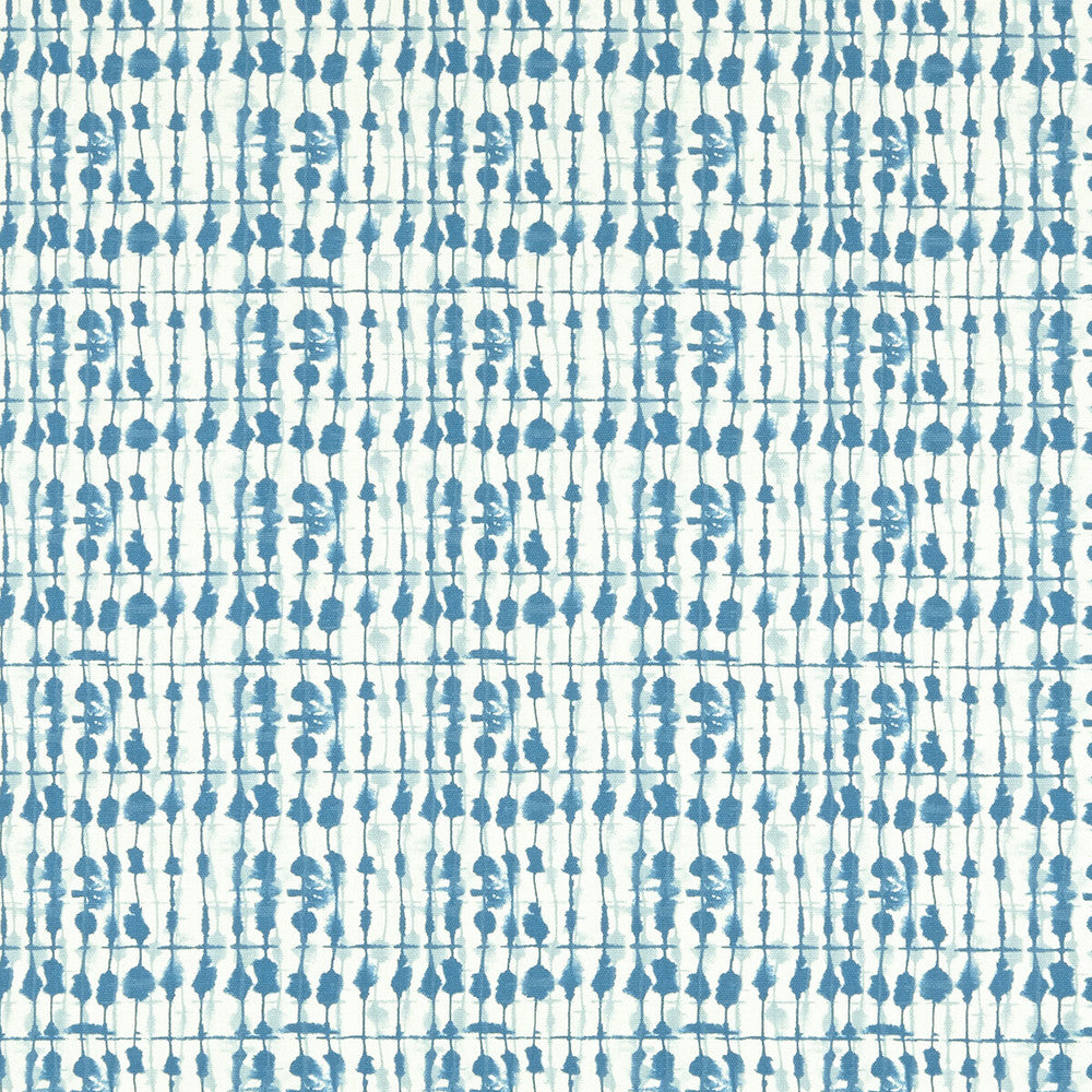 Kediri Aqua by Clarke And Clarke Fabric CLARKE & CLARKE BATIK COTTON - 100% United Kingdom MEDIUM Horizontal: 6.69 and Vertical: 6.3 54 - Fabric Carolina -