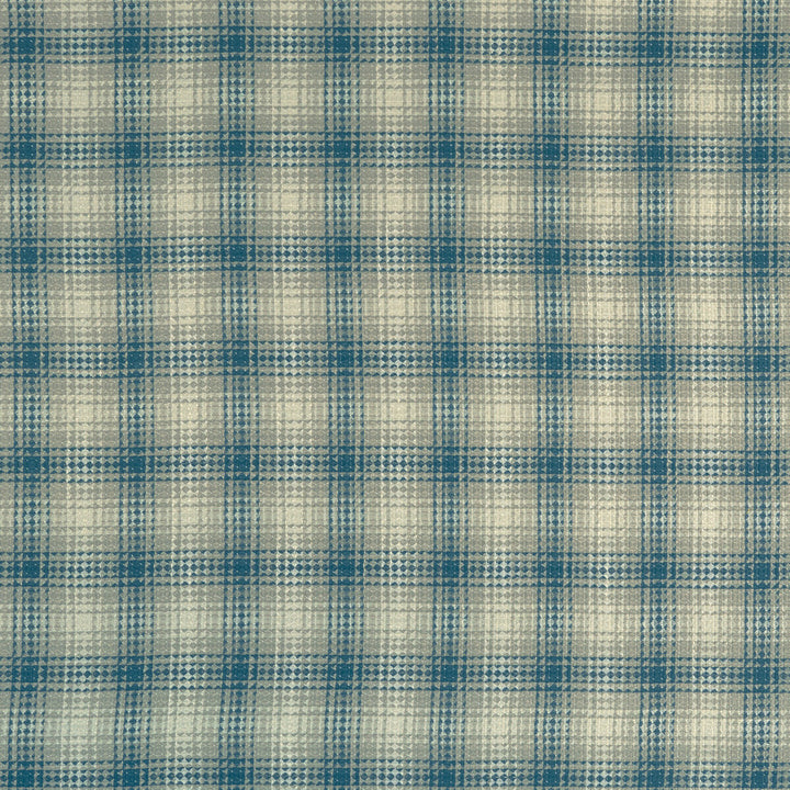 Kahlo Check Denim by Clarke And Clarke Fabric CLARKE & CLARKE MATADOR VISCOSE - 68%;LINEN - 29%;COTTON - 3% India HEAVY Horizontal: 5 and Vertical: 4.88 52 - Fabric Carolina -