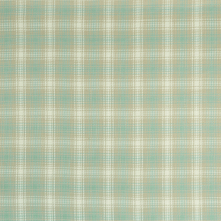 Kahlo Check Duckegg by Clarke And Clarke Fabric CLARKE & CLARKE MATADOR VISCOSE - 68%;LINEN - 29%;COTTON - 3% India HEAVY Horizontal: 5 and Vertical: 4.88 52 - Fabric Carolina -