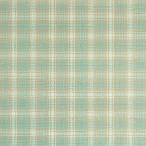 Kahlo Check Duckegg by Clarke And Clarke Fabric
