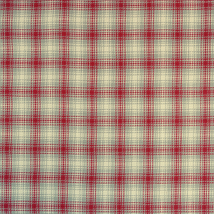 Kahlo Check Rouge by Clarke And Clarke Fabric CLARKE & CLARKE MATADOR VISCOSE - 68%;LINEN - 29%;COTTON - 3% India HEAVY Horizontal: 5 and Vertical: 4.88 52 - Fabric Carolina -